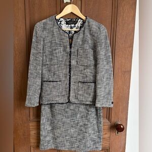 Max Mara Chanel-inspired Tweed Jacket and Skirt Set